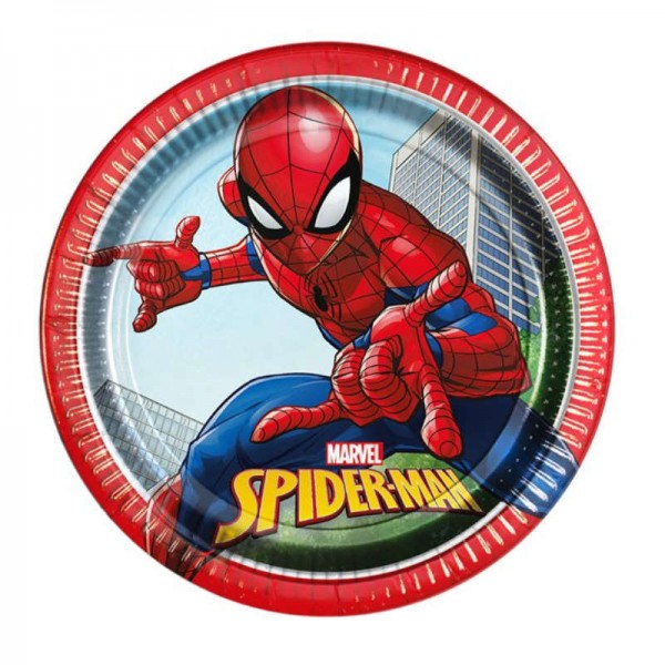 Teller klein Spiderman, 8 Stk.