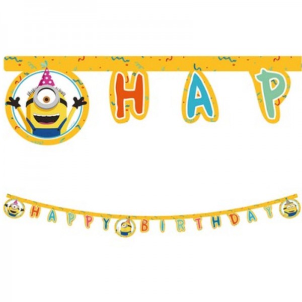 Girlande Happy Birthday Minions