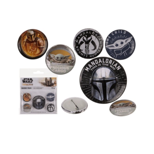 Badges Star Wars Mandalorian, 5 pcs.