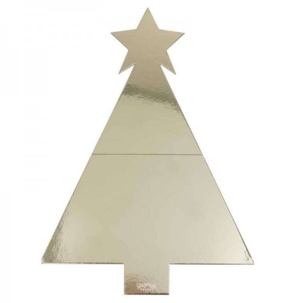 Platte Weihnachtsbaum Gold