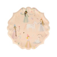 Assiettes de fête grande Meri Meri princesse féerique, 8 pcs.