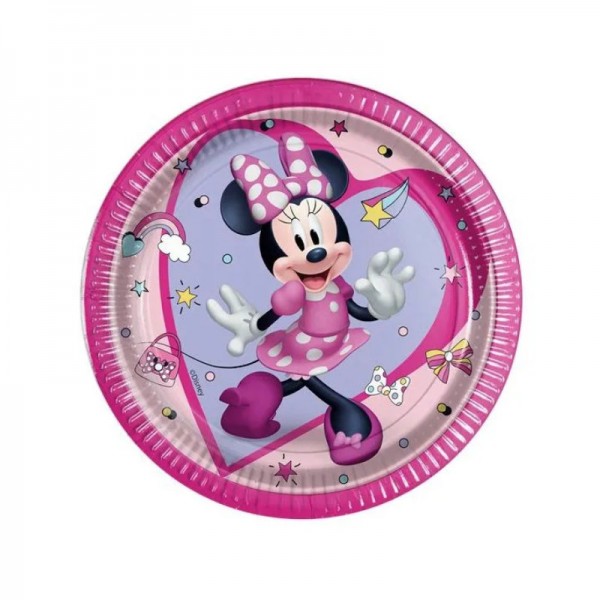 Petite Assiettes de fête Minnie Mouse, 8 pcs.