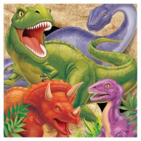 Serviettes Alerte aux dinosaures, 16 pcs.