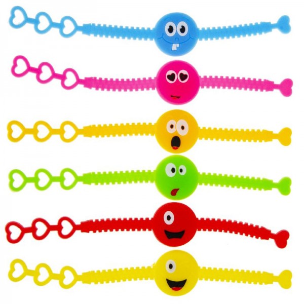 Armband Smiley, 12 Stk.