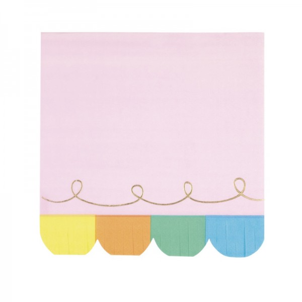 Serviettes Rainbow Birthday Sweets, 16 pcs.