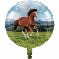 Ballon en aluminium Chevaux Fête