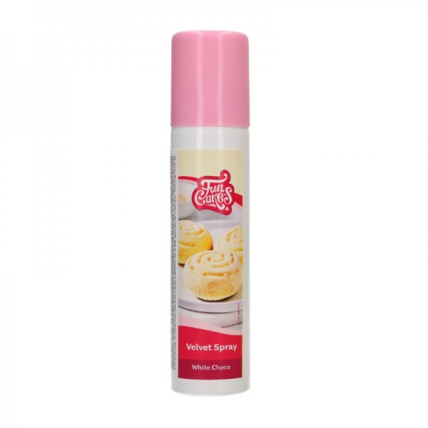 Funcakes Samt-Spray Schoko Weiss