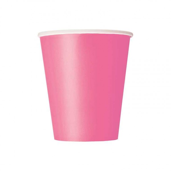 Becher pink, 8 Stk.