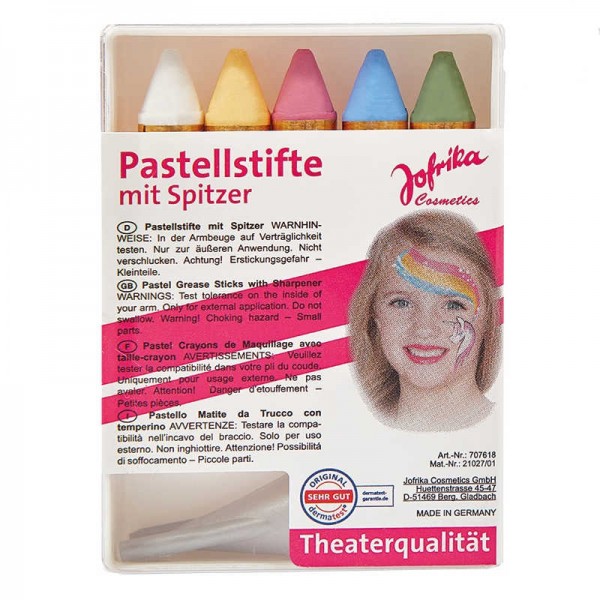 Jofrika Schminkstifte Pastell, 5 Stk.