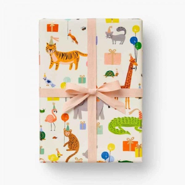 Geschenkpapier Zoo Party