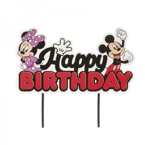 Cake Topper Micky & Minnie Happy Birthday