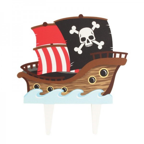 Cake Topper Piratenschiff