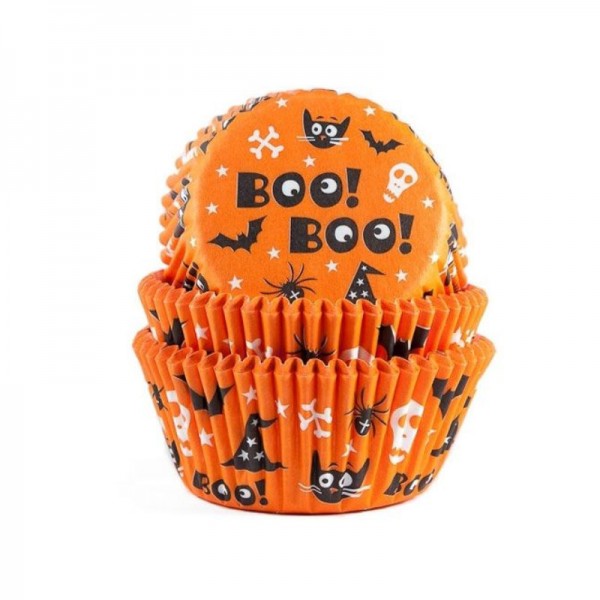 Moules à muffins Halloween Boo ! Boo !, 50 pcs.