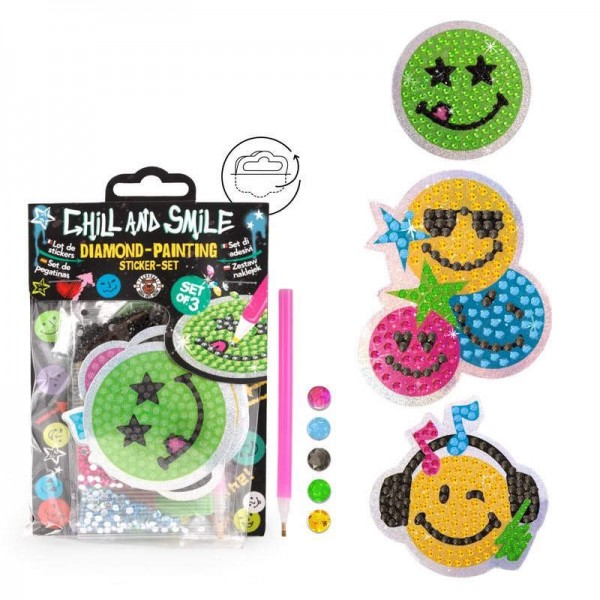 Sticker-Set Smiley Diamond Painting