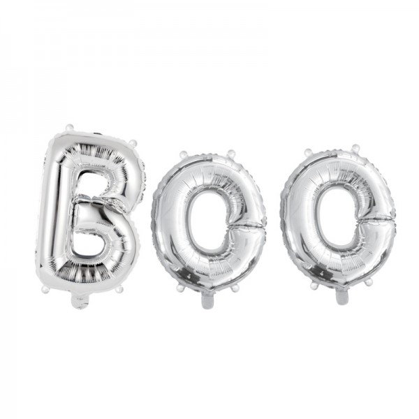 Ballons en plastique Halloween "BOO"