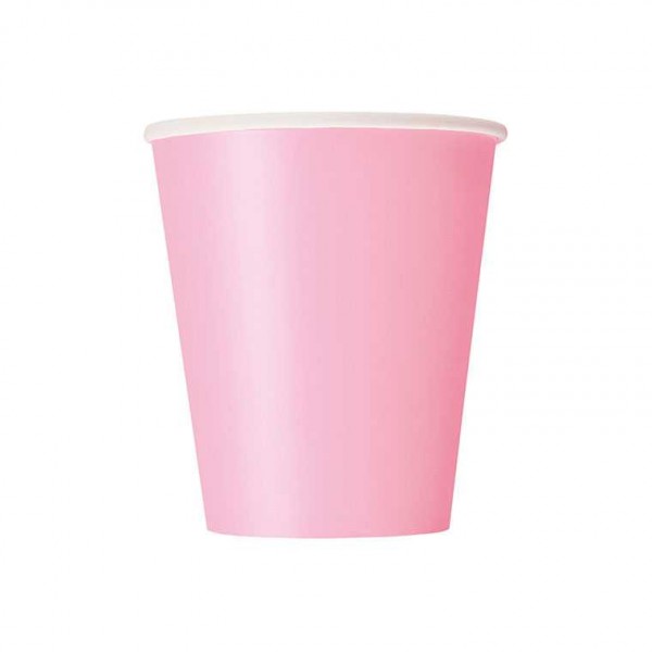 Becher rosa, 8 Stk.