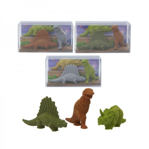 Radiergummi Set Dinosaurier