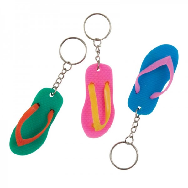 Schlüsselanhänger Flip Flops, 6 Stk.