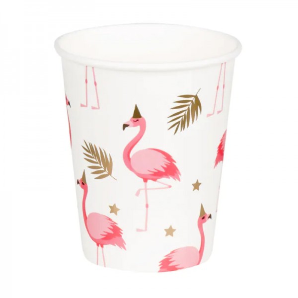 Partybecher Flamingo, 10 Stk.