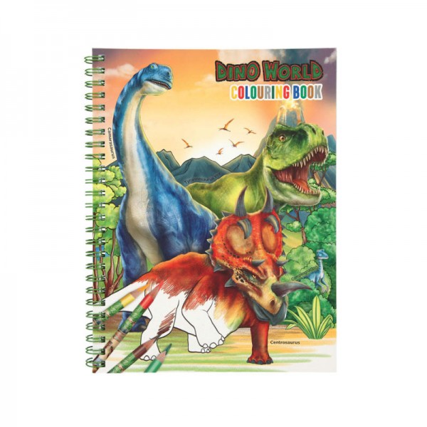 Dino World Malbuch mit Stiften