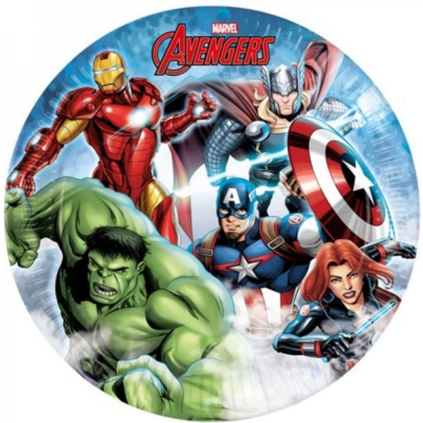 Assiettes de fête Avengers, 8 pcs.