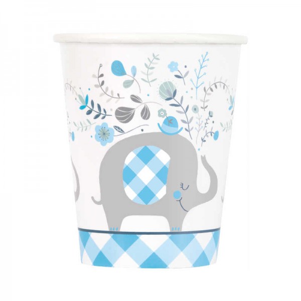 Becher Babyfant blau, 8 Stk.