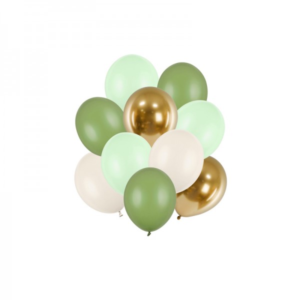 Ballons Vert Mix, 10 pcs.