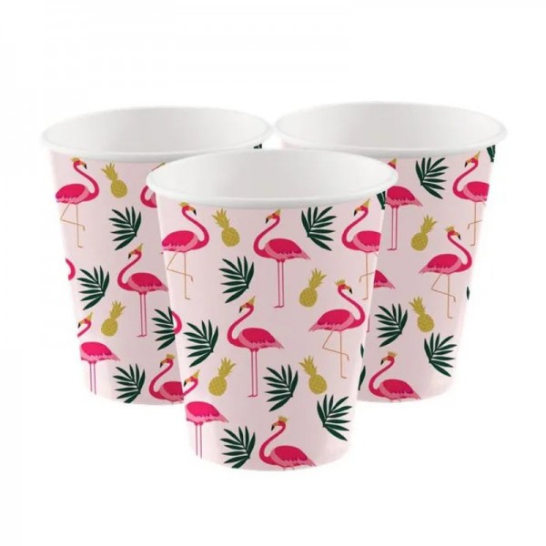 Partybecher Flamingo, 6 Stk.