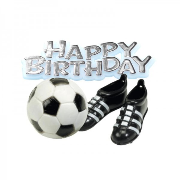 Cake Topper Fussball, 4 Stk.