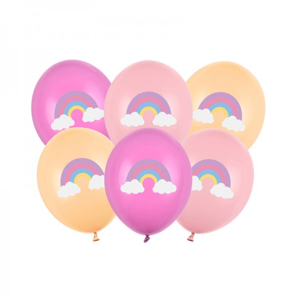 Ballons arc-en-ciel, 6 pcs.